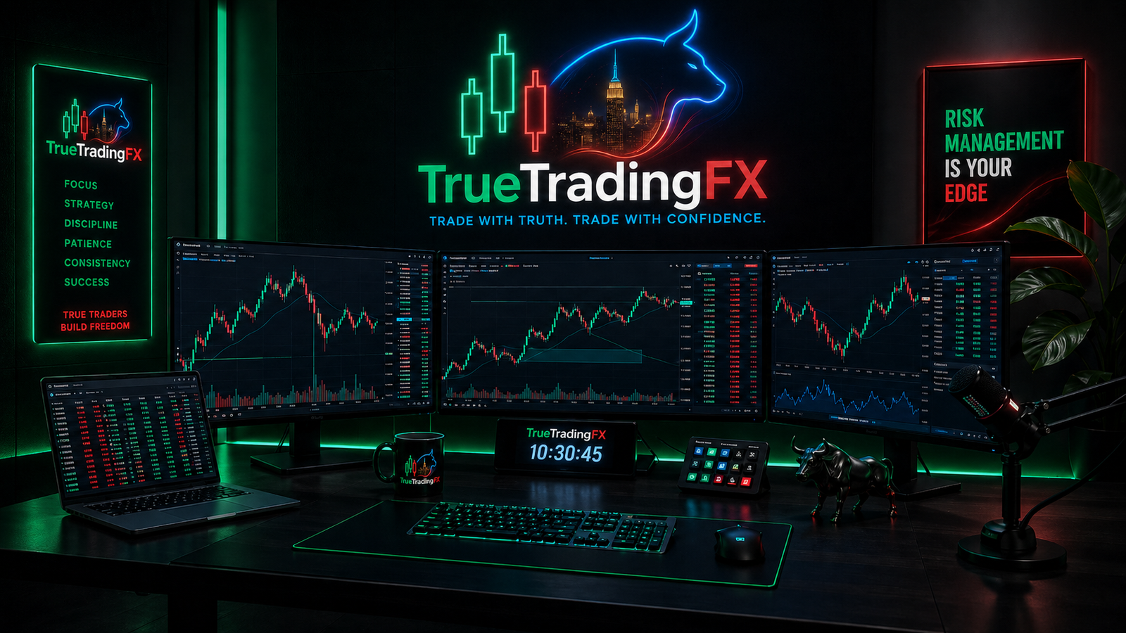 Pantallas de trading en escritorio